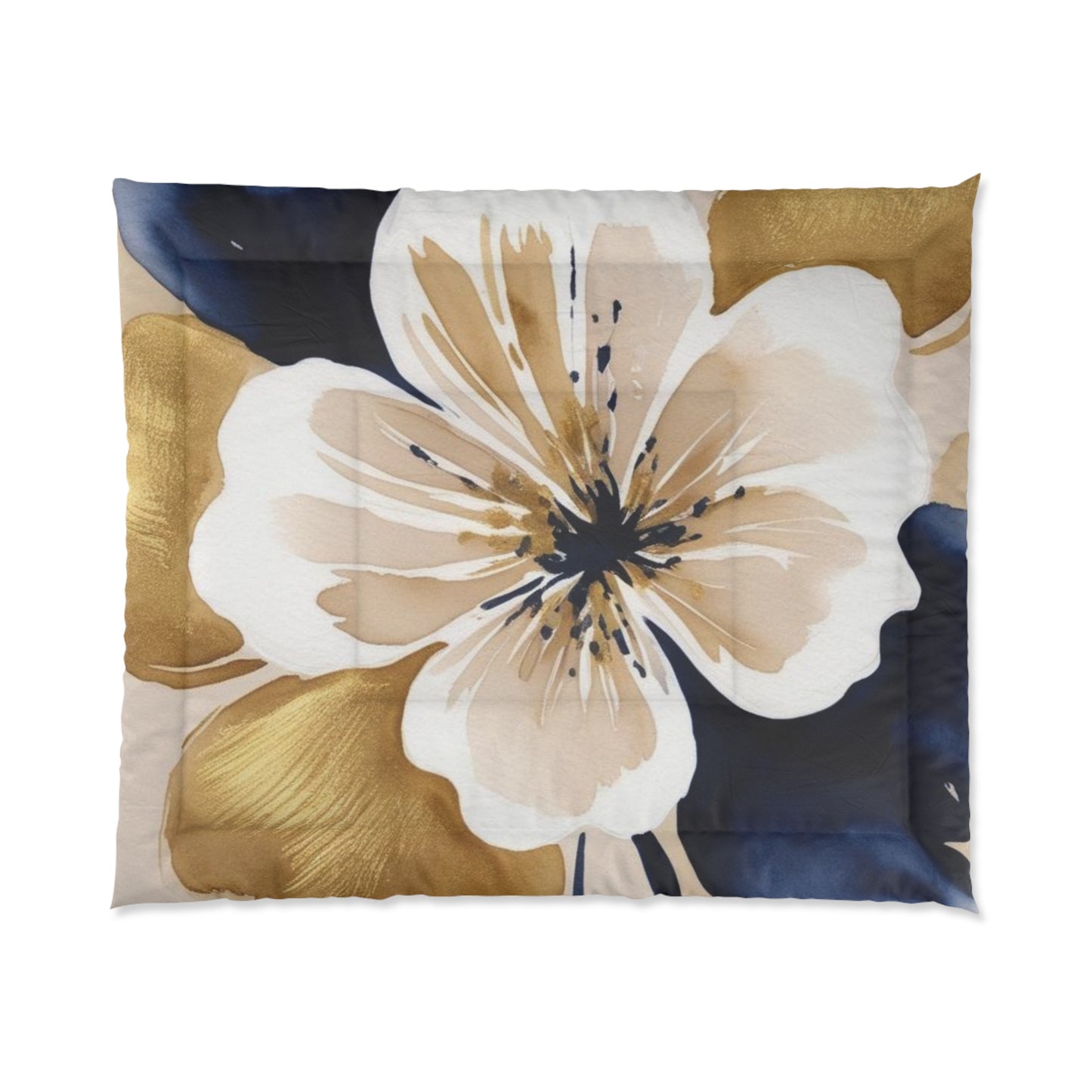 Abstract Floral Comforter