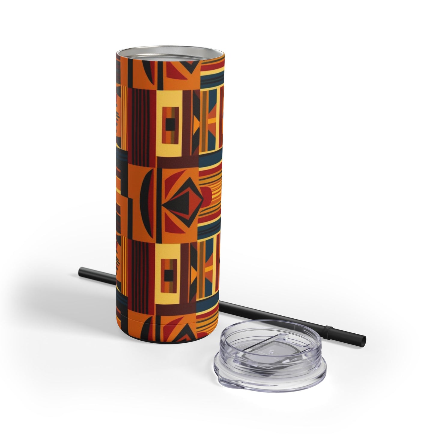 African Canvas 2 Maars Maker Skinny Matte Tumbler, 20oz