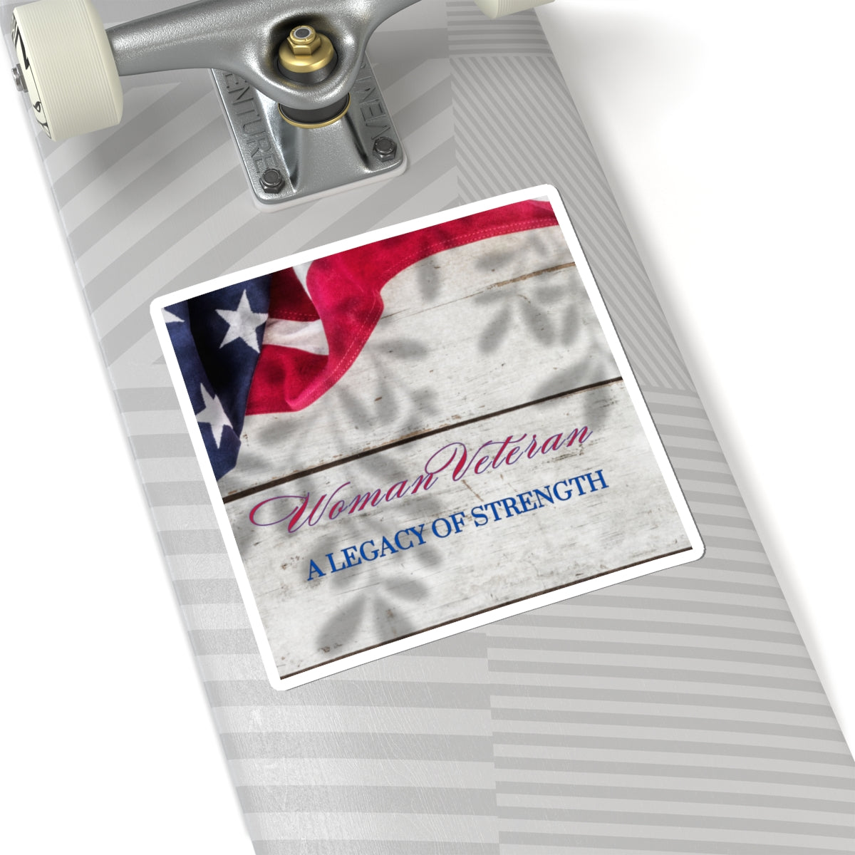 Woman Veteran Kiss-Cut Stickers