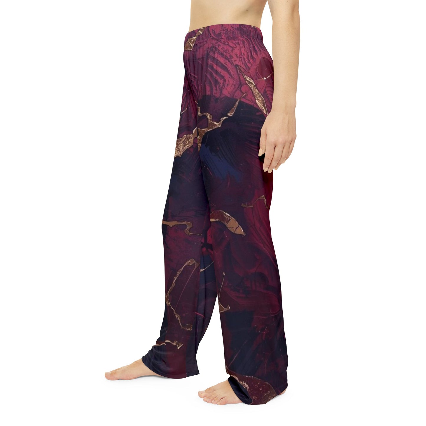 Raspberry Motion Women's Pajama Pants (AOP)
