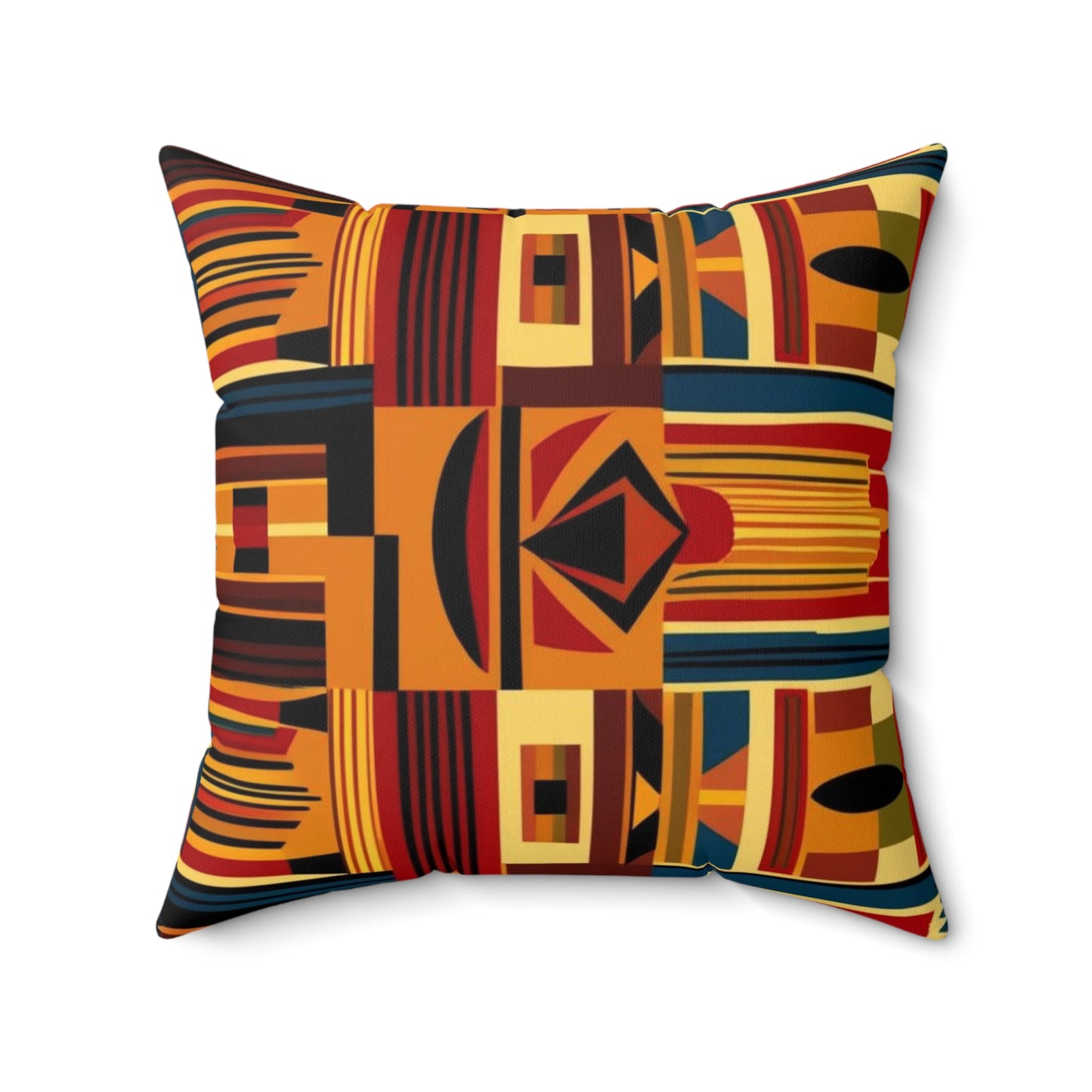 African Canvas 2 Spun Polyester Square Pillow