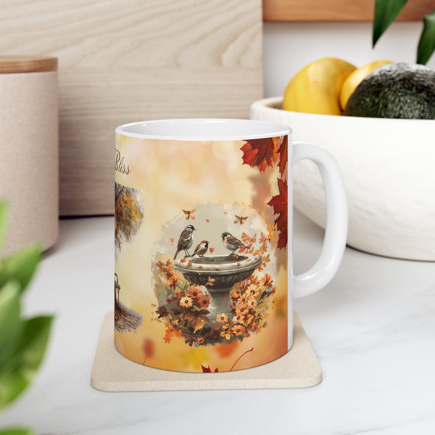 Autumn Bliss Ceramic Mug, (11oz, 15oz)