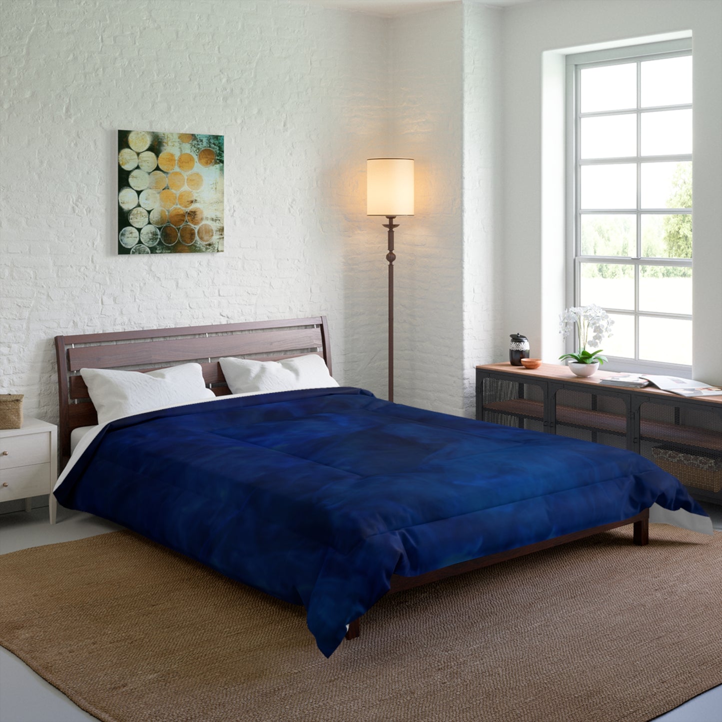 A Kind of Smoky Blue Comforter