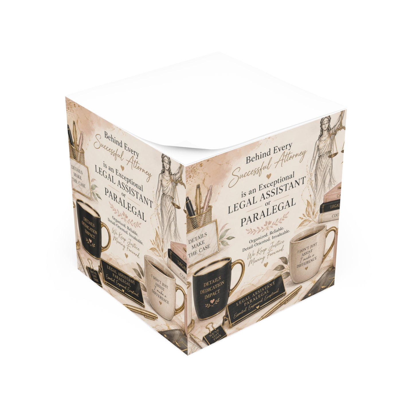Counsel & Confidence: Paralegal or Legal Asst. Desk Memo Block