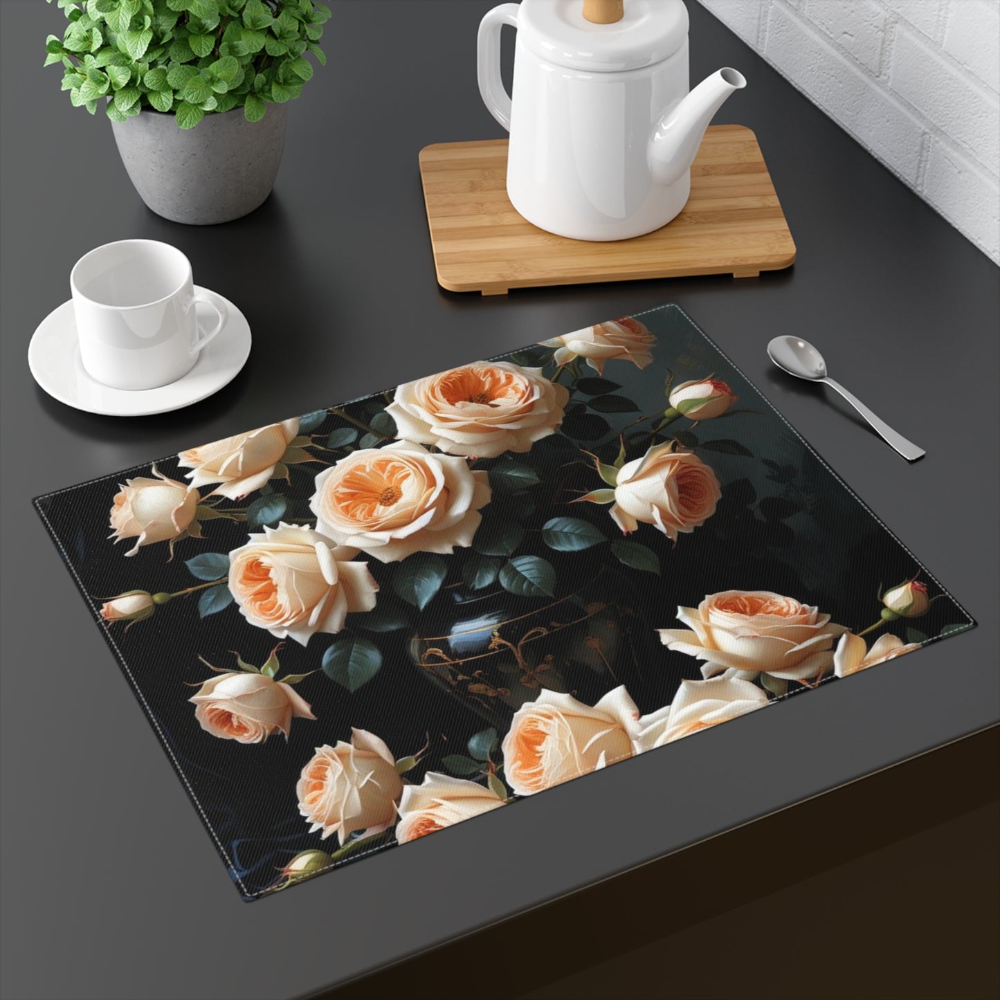 Evening Bloom Placemat, 1pc