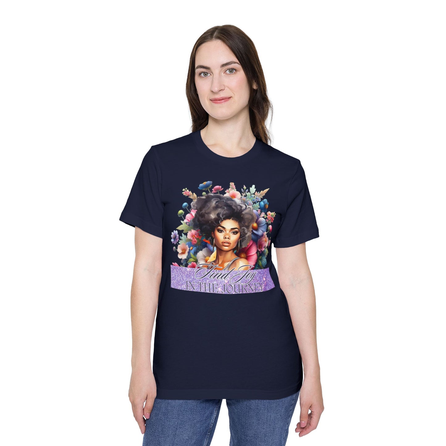 Portrait Graphic T-Shirt — "In The Journey" Inspirational Women’s Tee