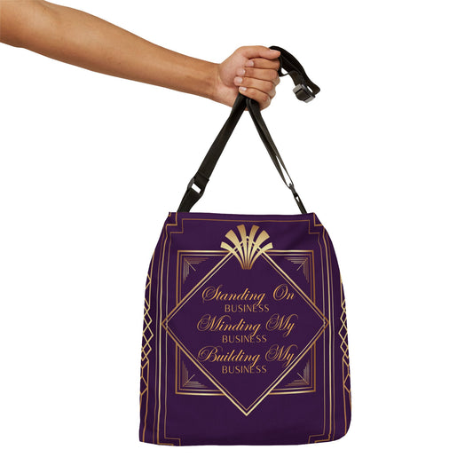 Business 2 (Purple) Adjustable Tote Bag (AOP)