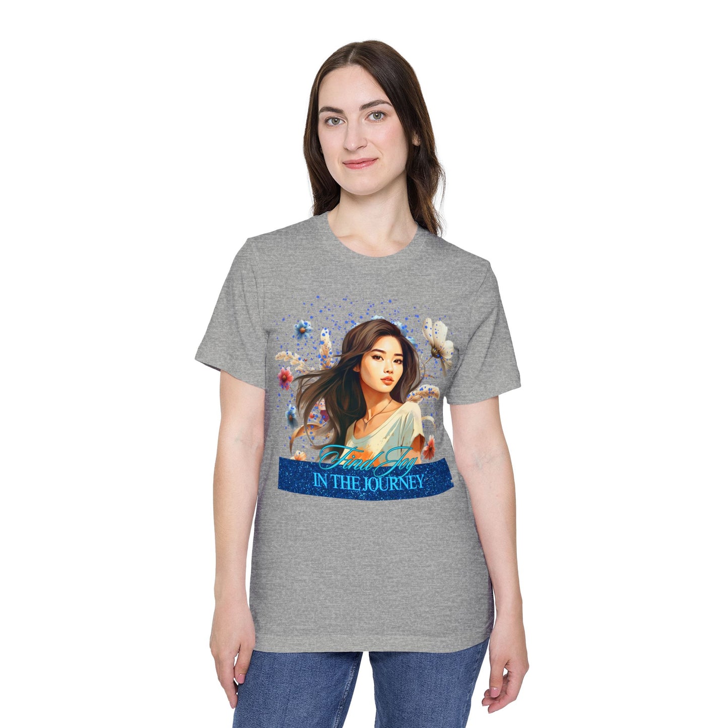 Portrait Graphic T-Shirt — "In The Journey" Floral Portrait Tee