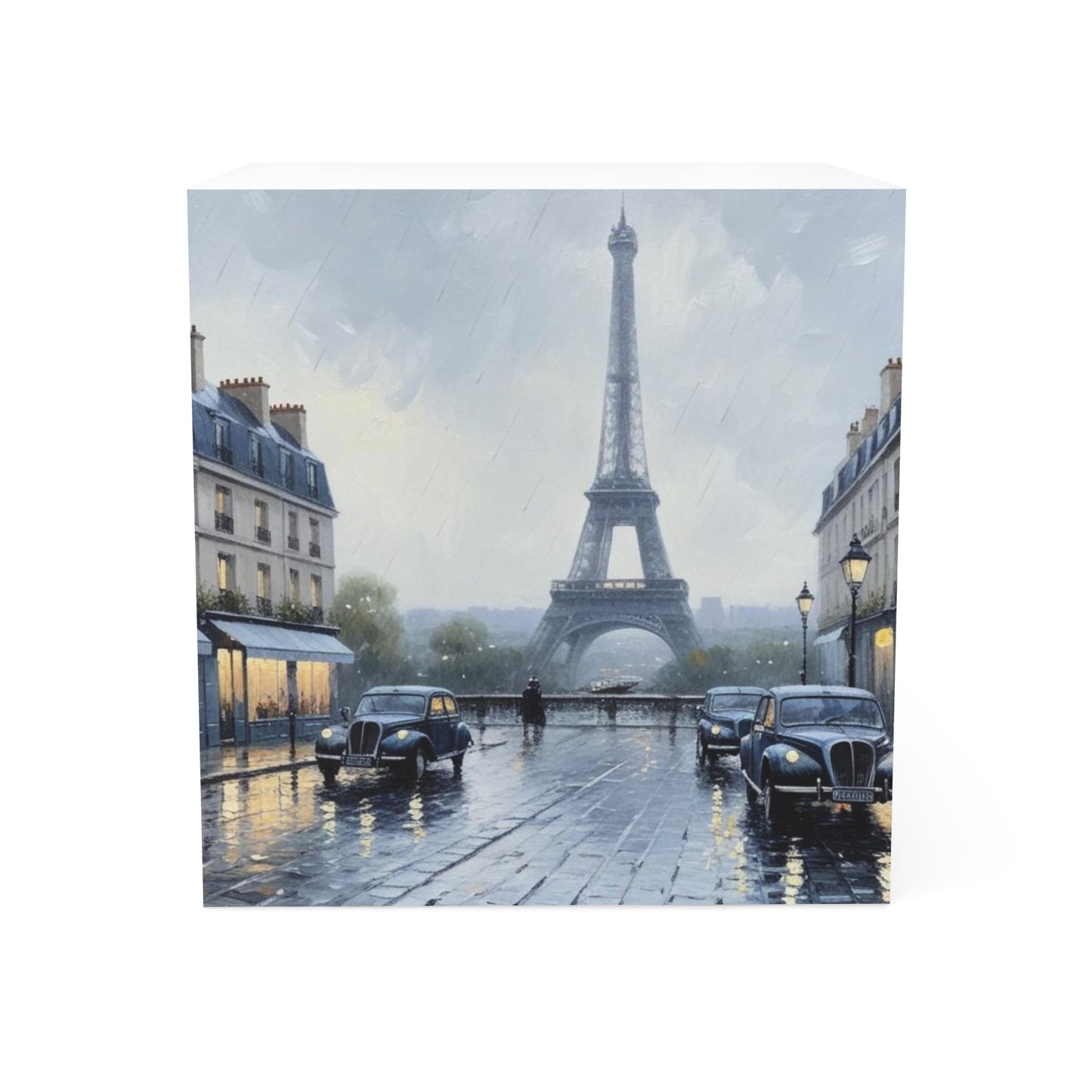 A Rainy Day in Paris Note Cube