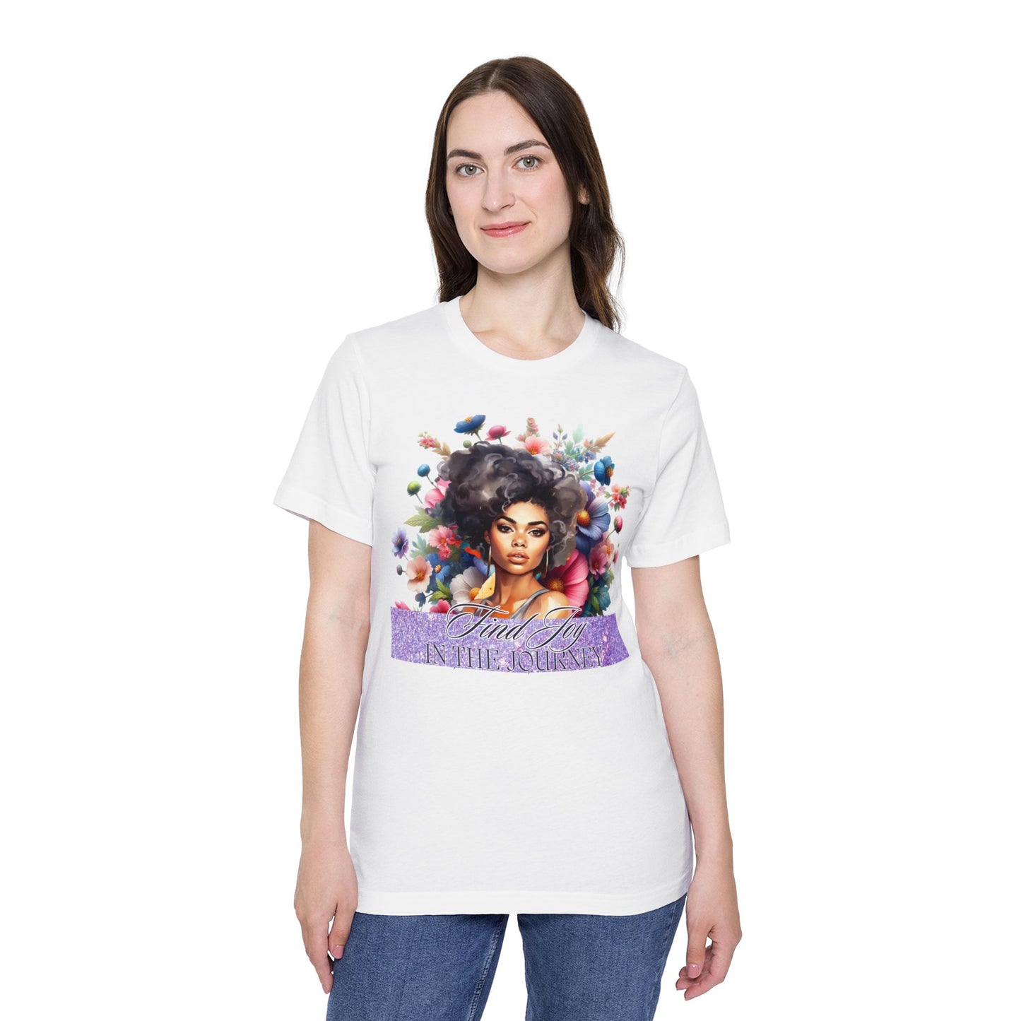 Portrait Graphic T-Shirt — "In The Journey" Inspirational Women’s Tee