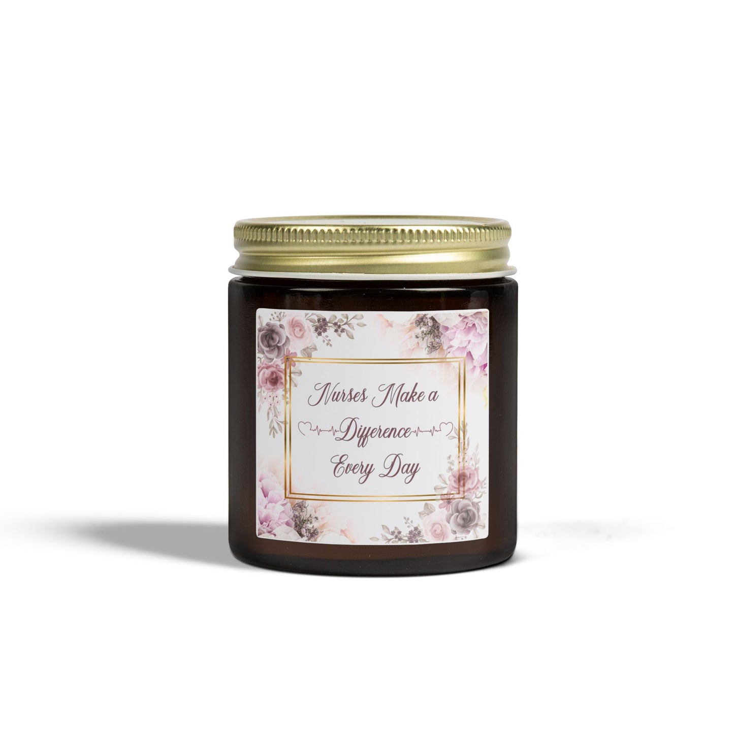 Nurses Make a Difference...Scented Candle — Coconut Apricot Wax (4oz, 9oz)
