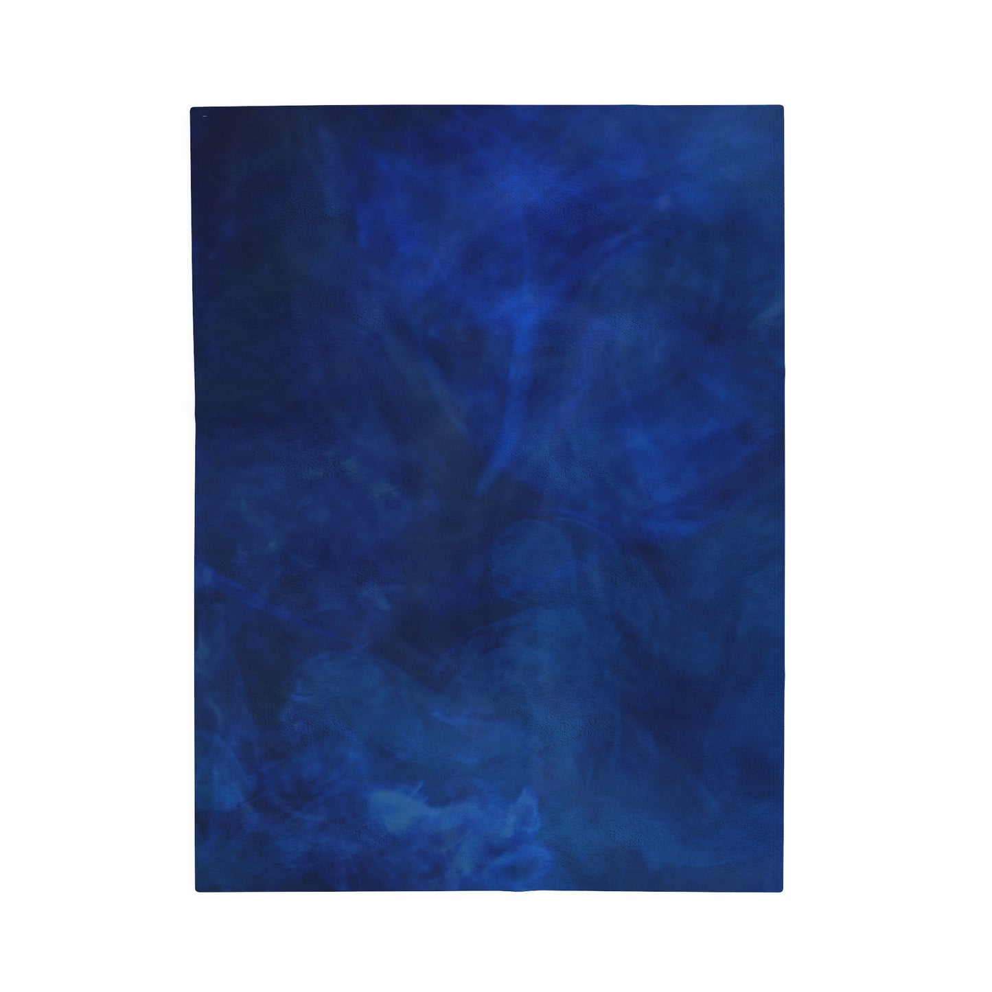 A Kind of Smoky Blue Velveteen Plush Blanket