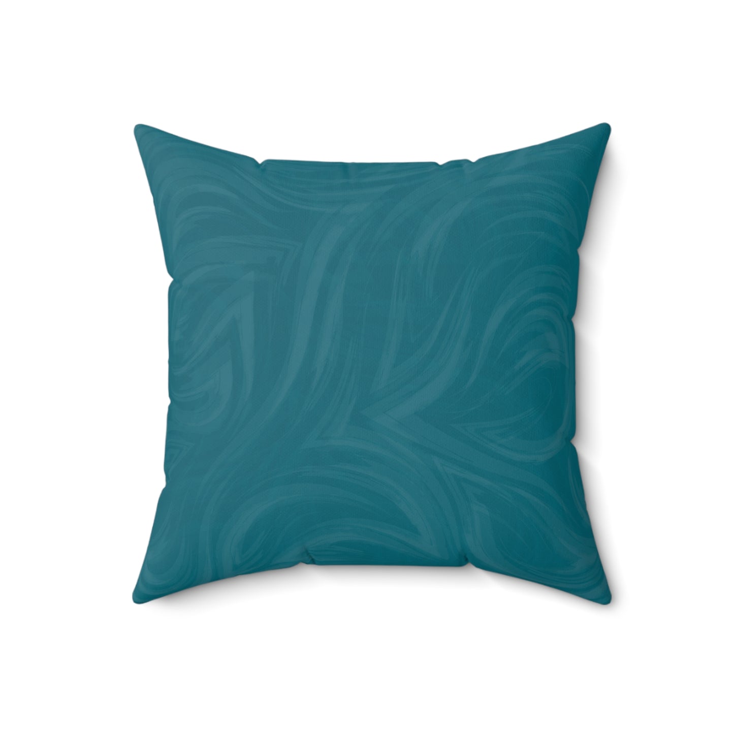Teal Wave Decorative Pillow