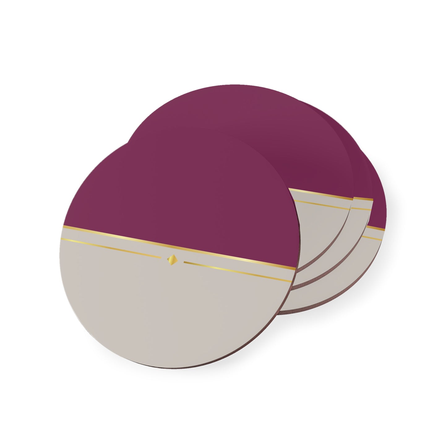 Fuchsia & Taupe Haven Coasters