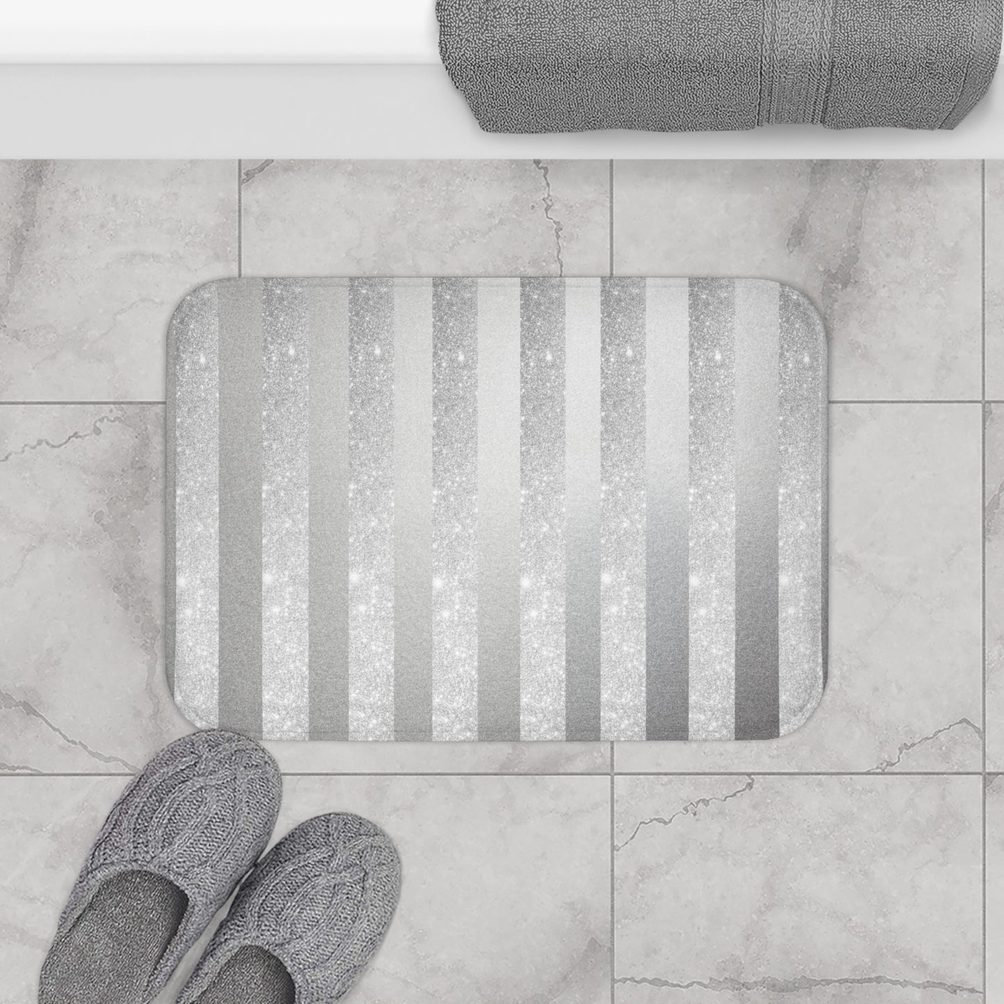 Stardust Gray Bath Mat