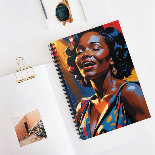 Jazz Songstress Spiral Notebook - Ruled Line
