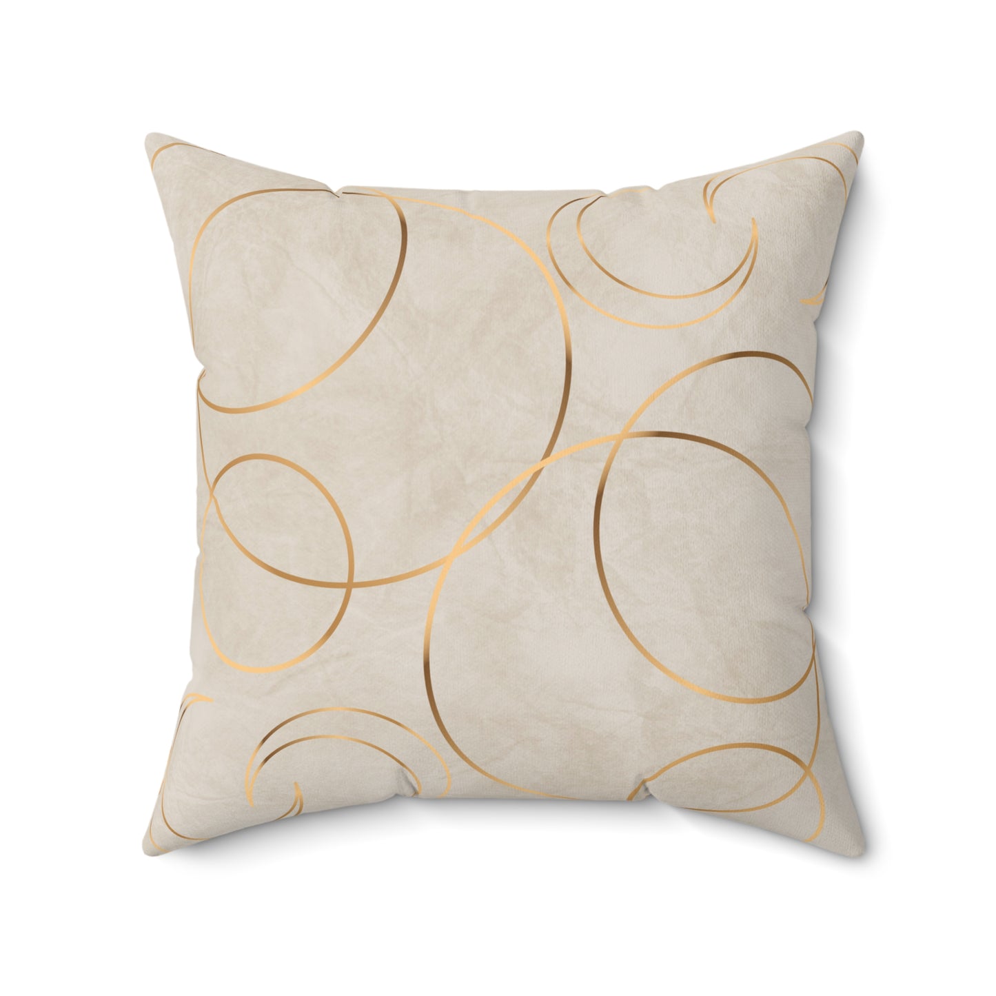 Golden Eclipse Spun Polyester Square Pillow