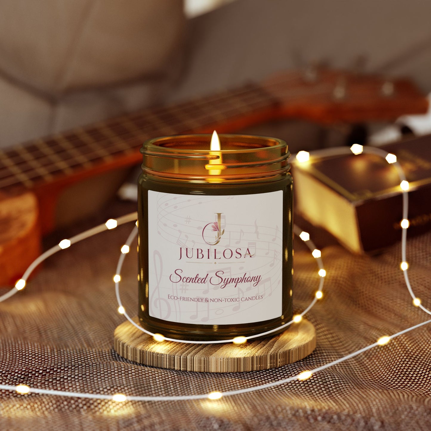 Scented Symphony Coconut Apricot Candle Collection (4oz, 9oz)