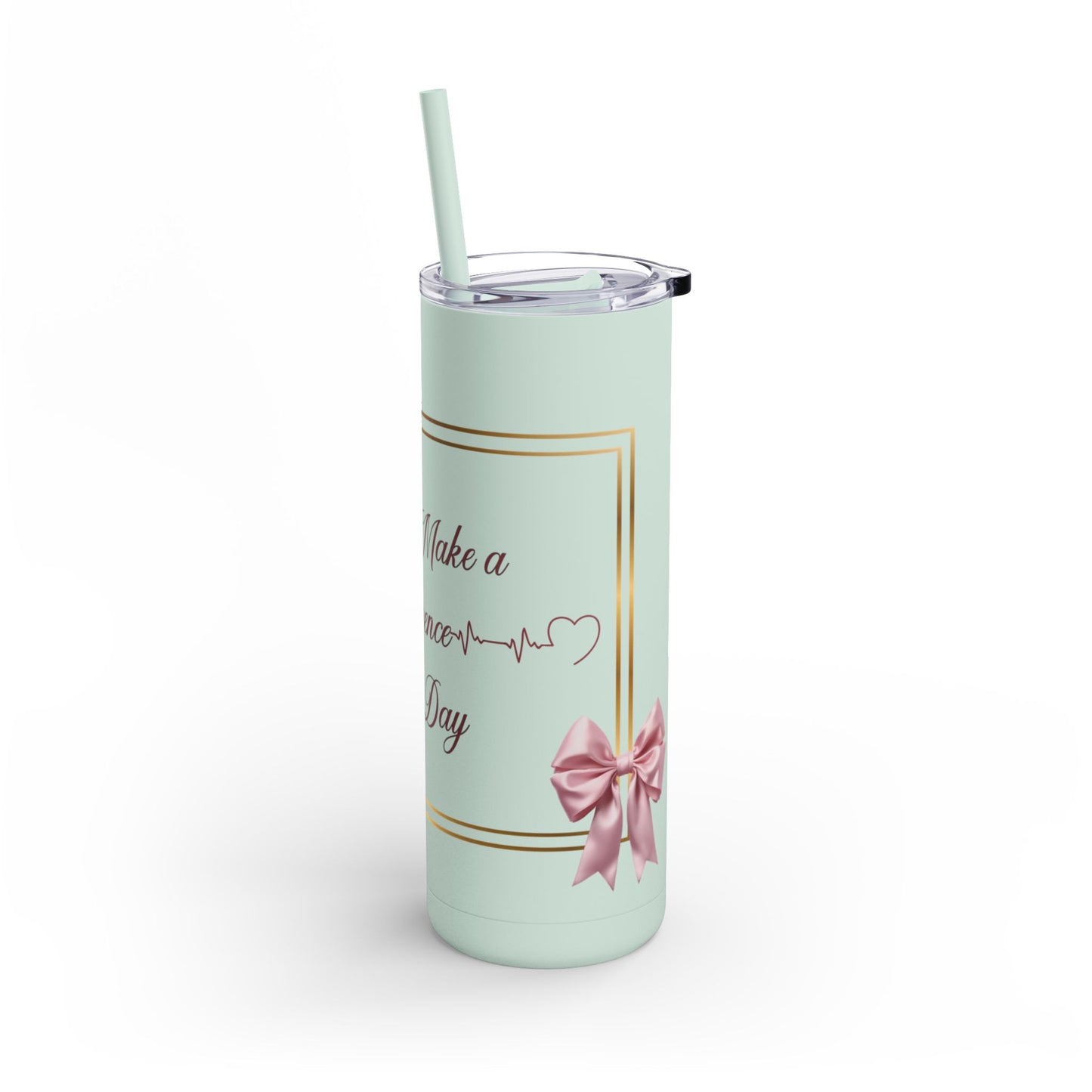 Nurses Make a Difference 2 Maars Maker Skinny Matte Tumbler, 20oz