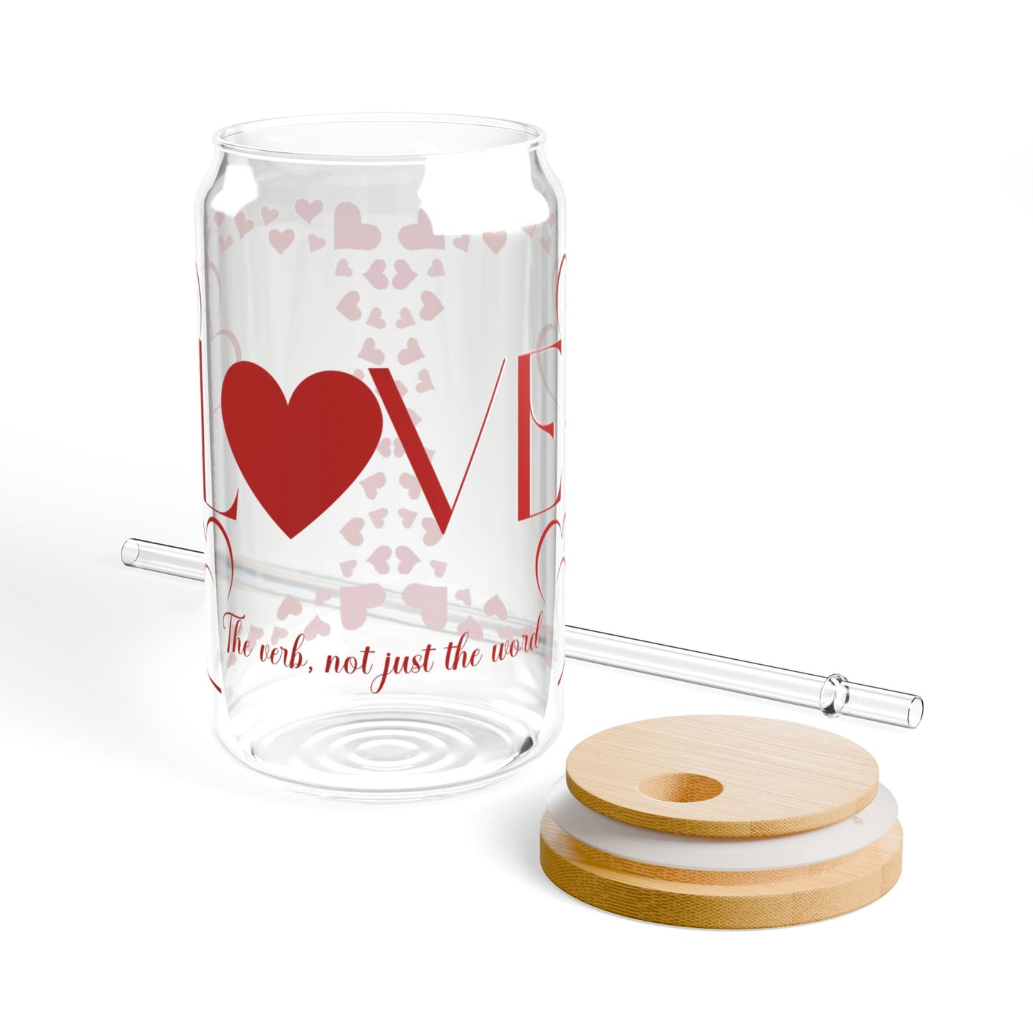 Love, the Verb Sipper Glass, 16oz