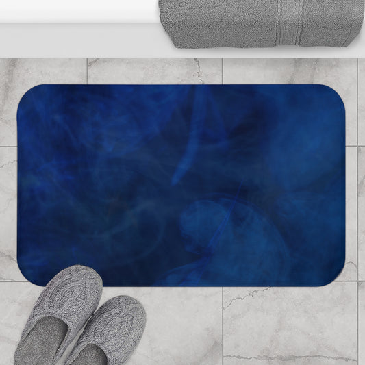 A Kind of Smoky Blue Bath Mat