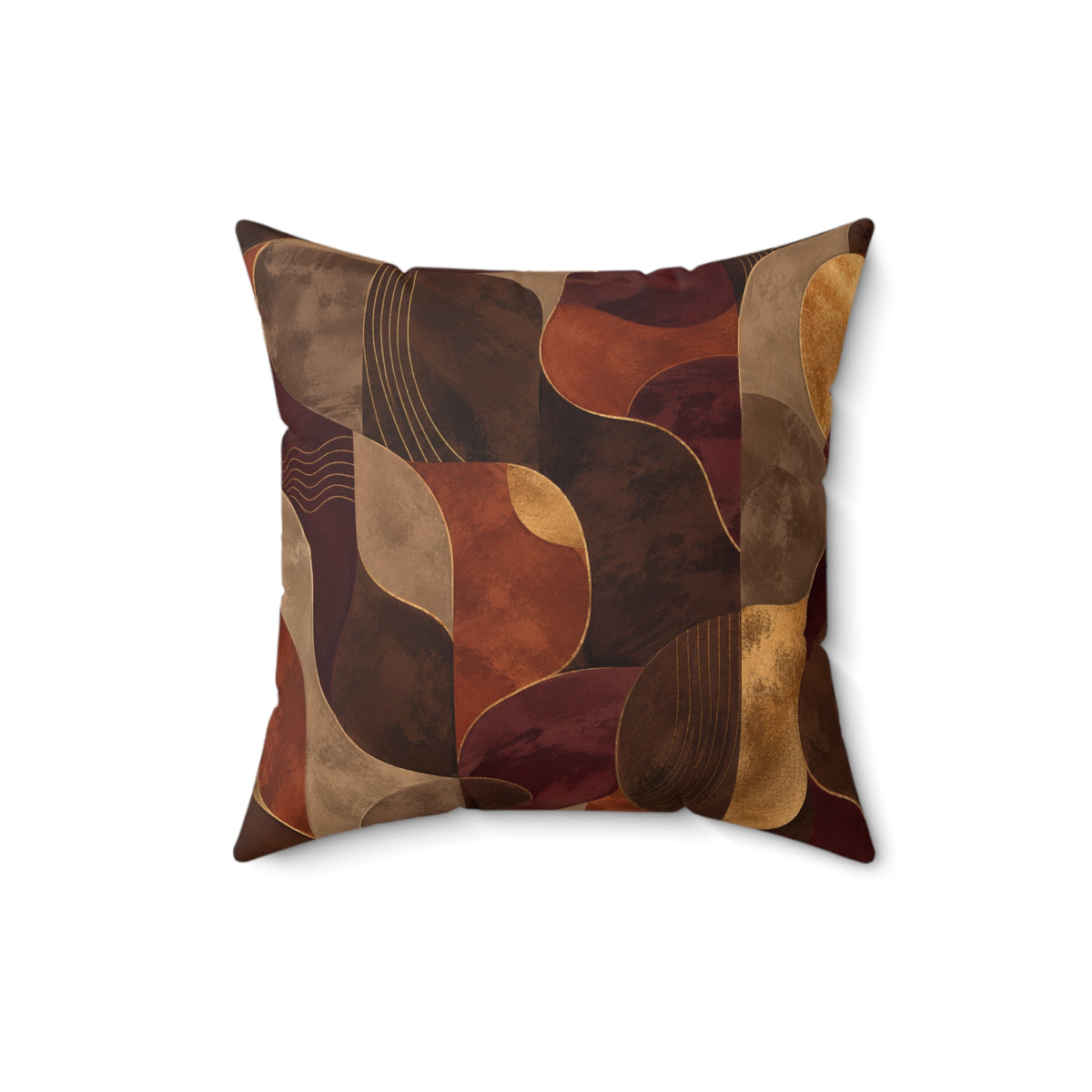 Ember & Earth — Warm Earthtone Decorative Throw Cushion