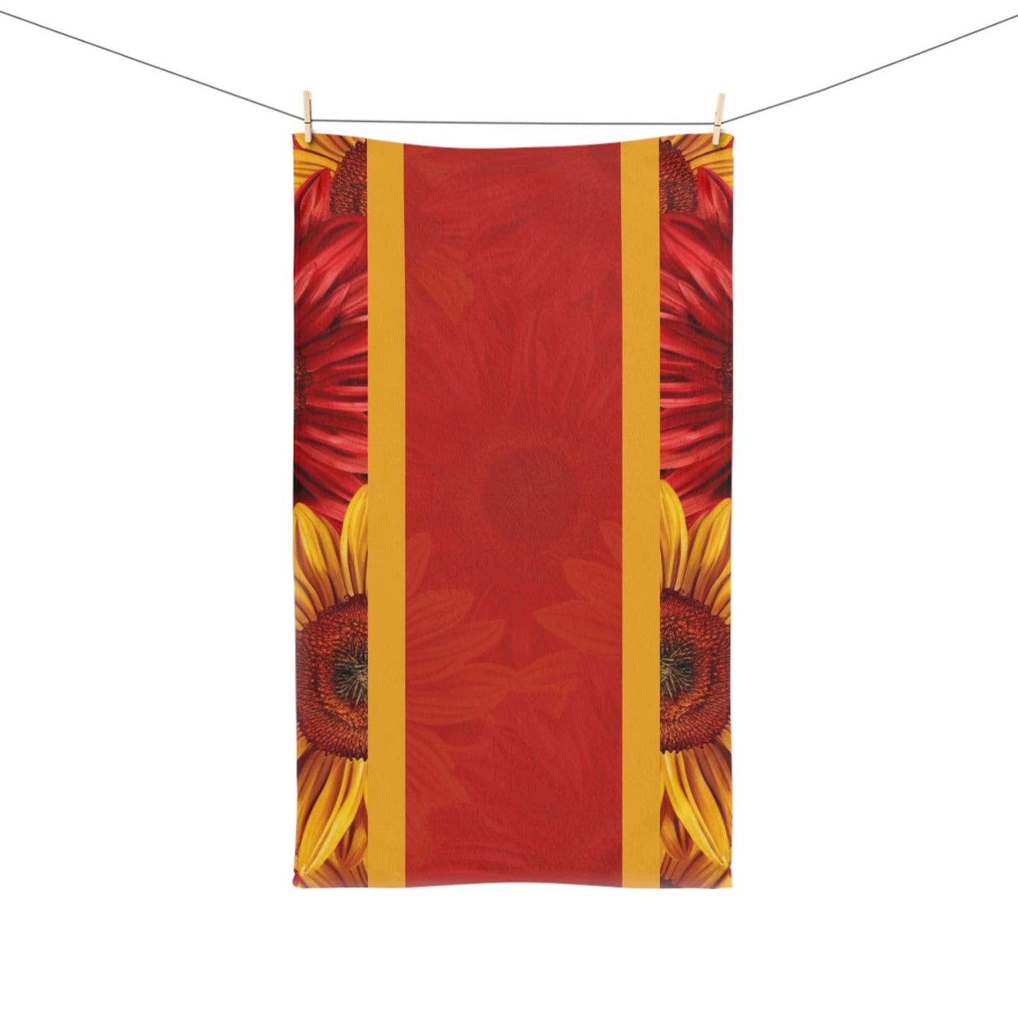 Crimson Gold Hand Towel