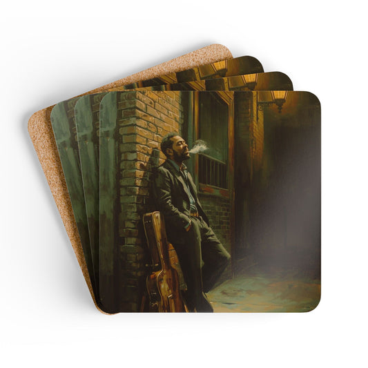 After the Gig Corkwood Coaster Set