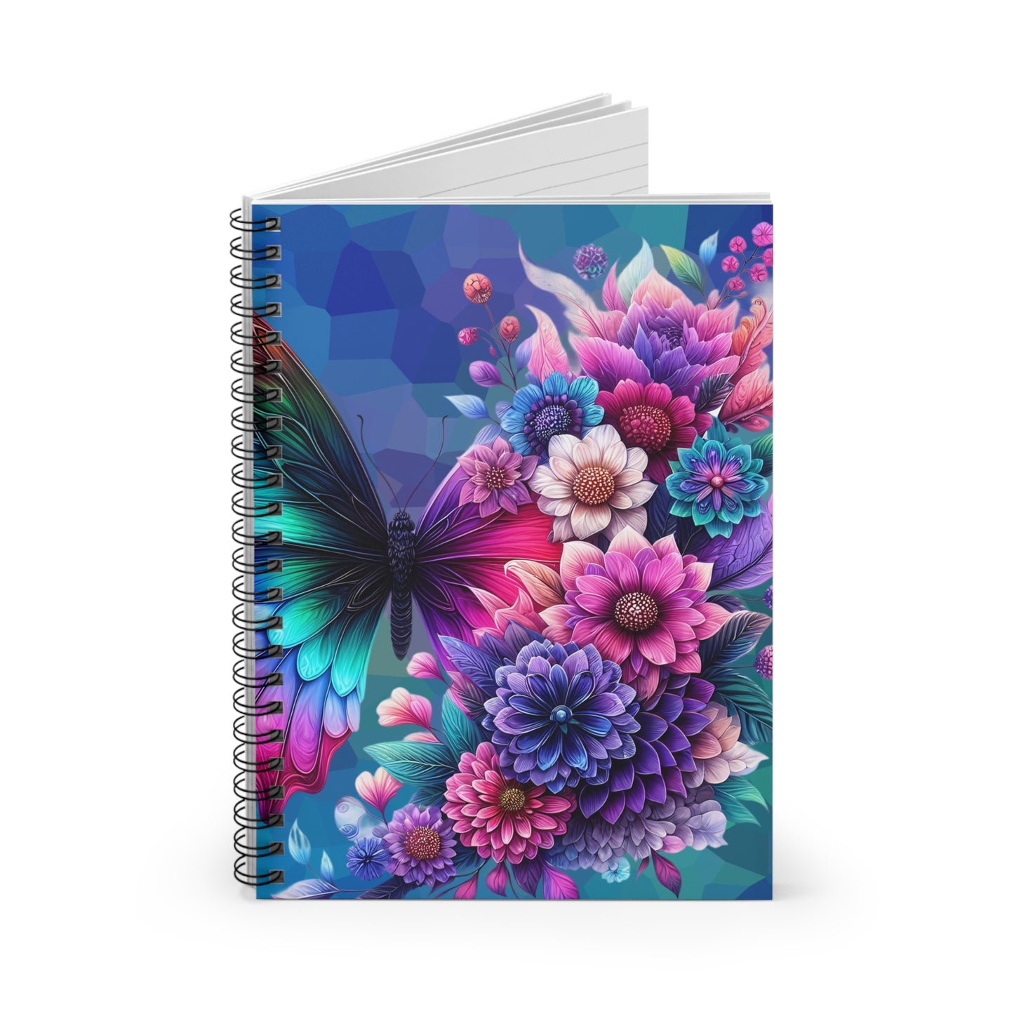 Butterfly Bloom Spiral Notebook — Ruled Journal for Notes & School