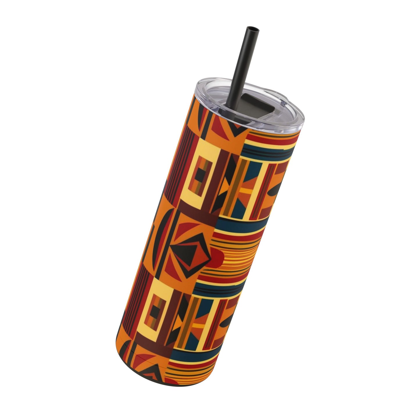 African Canvas 2 Maars Maker Skinny Matte Tumbler, 20oz