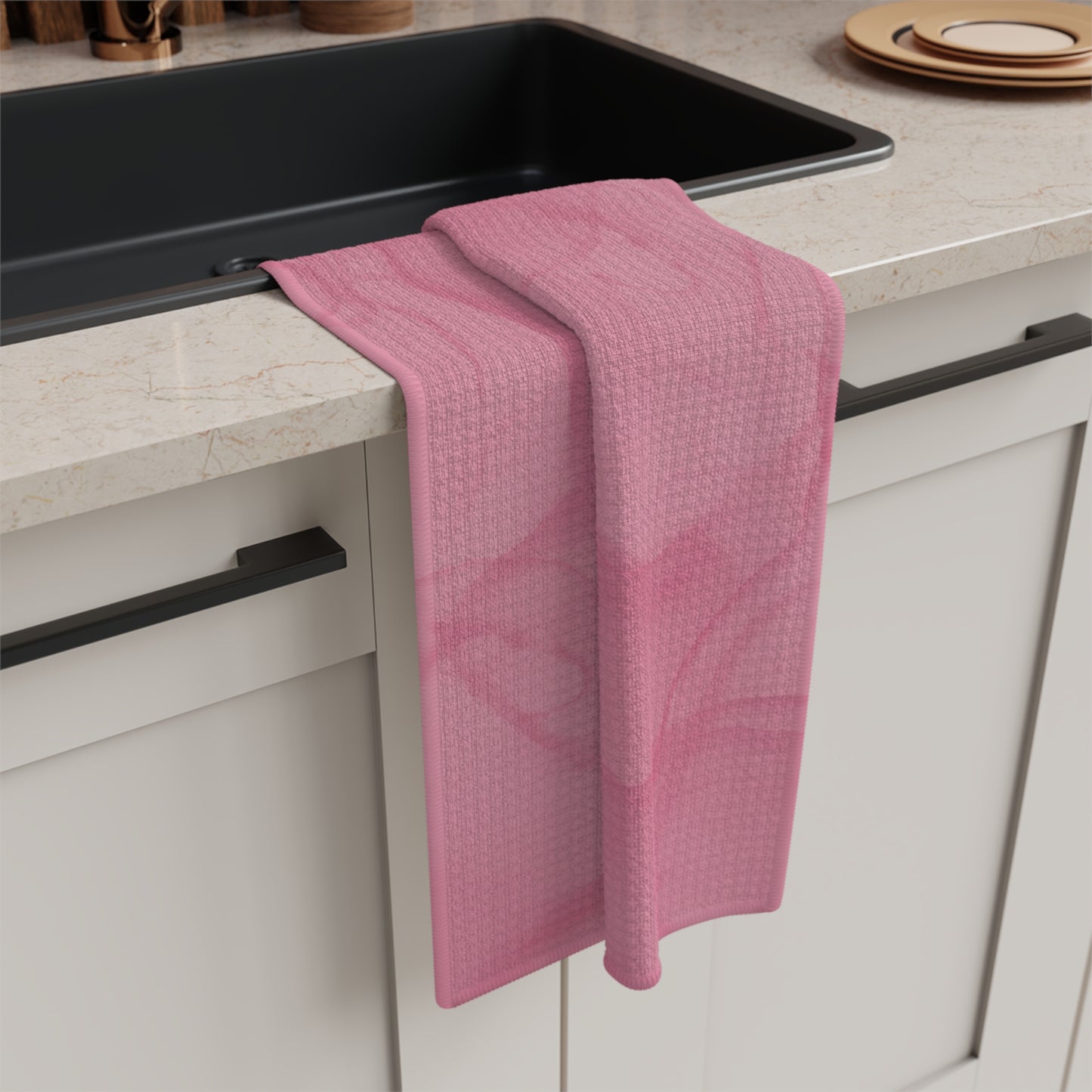 Pink Blush Microfiber Tea Towel