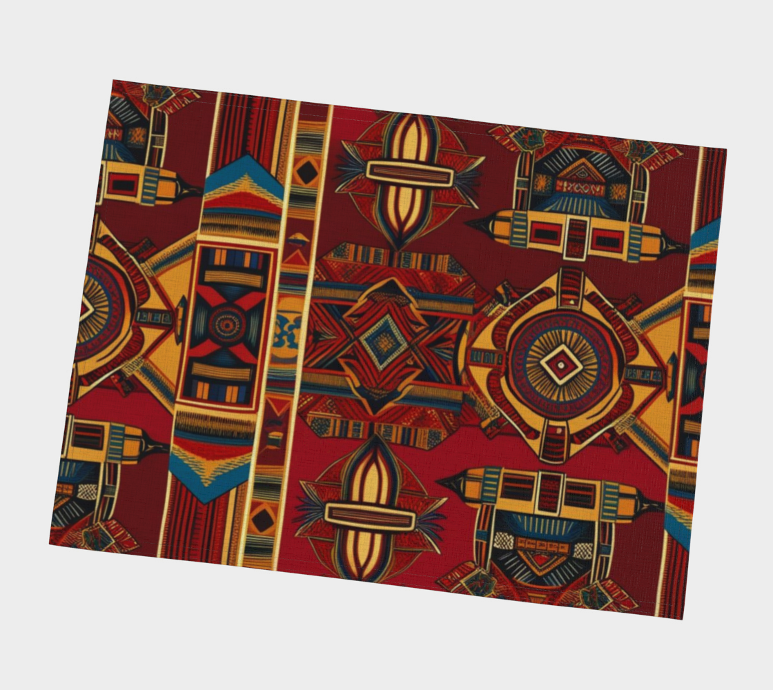 African Canvas Placemats
