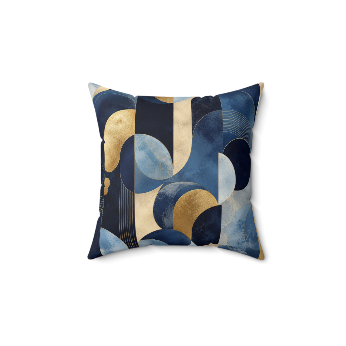 Azure Opulence Throw Pillow