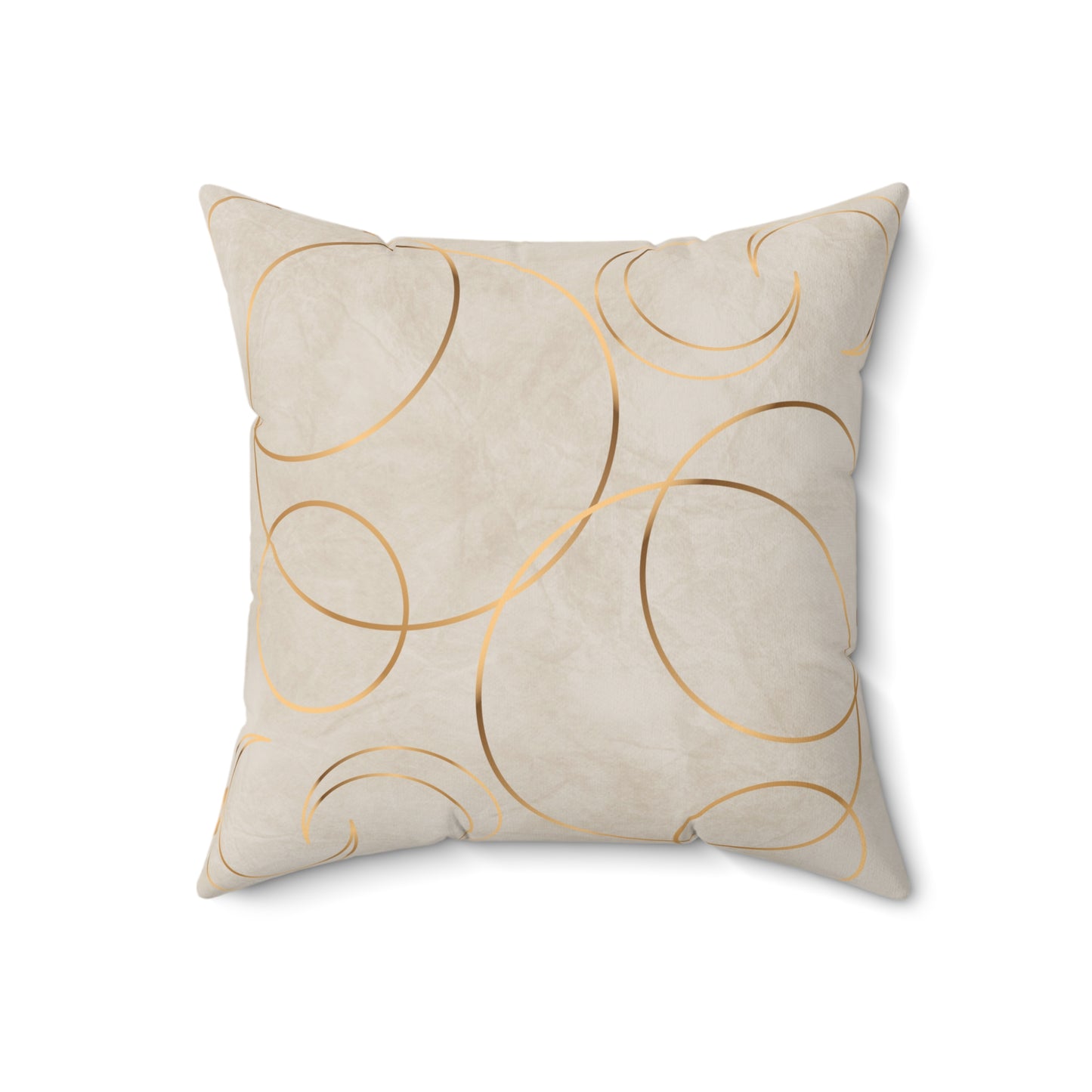 Golden Eclipse Spun Polyester Square Pillow