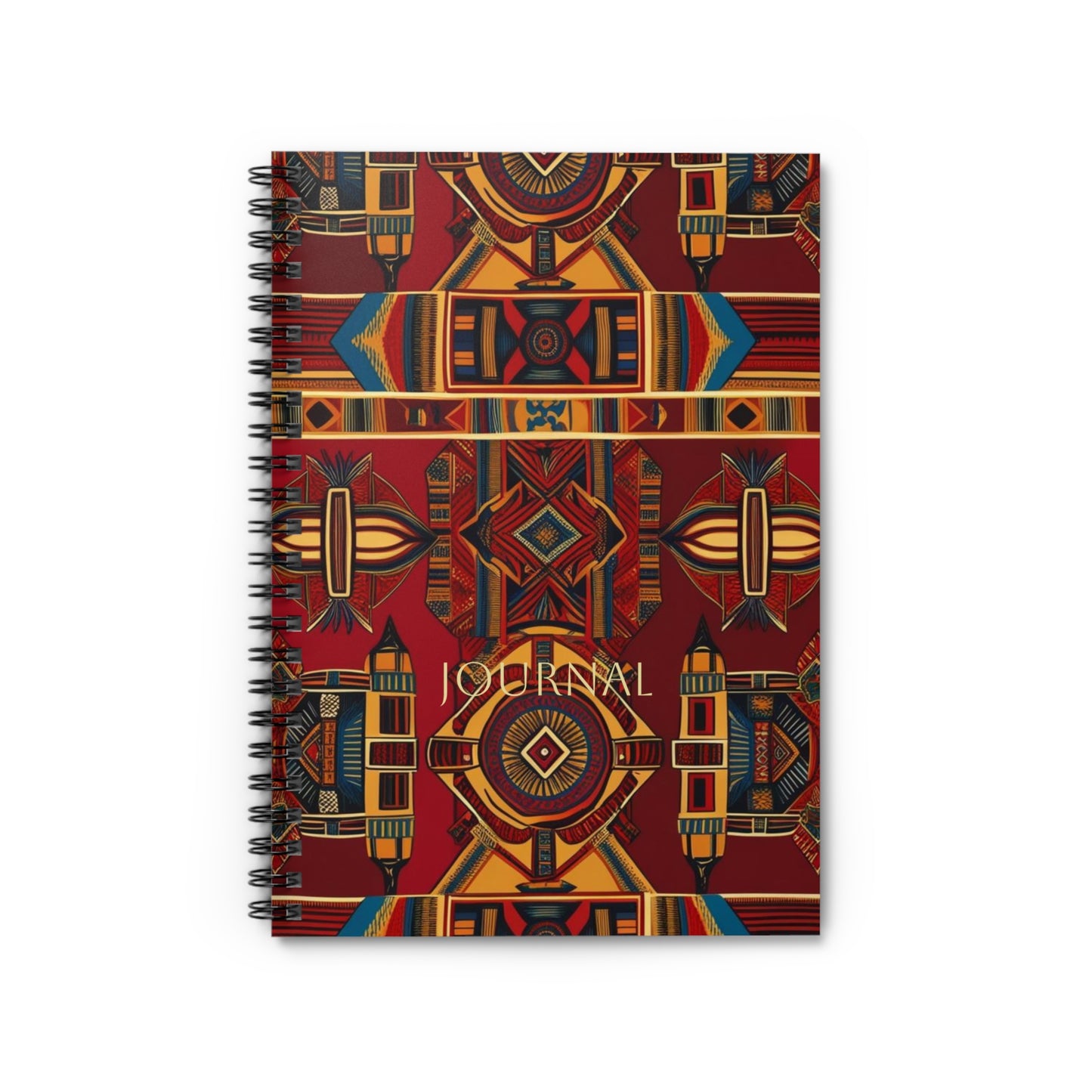 African Canvas 1 Spiral Notebook - Ruled Line