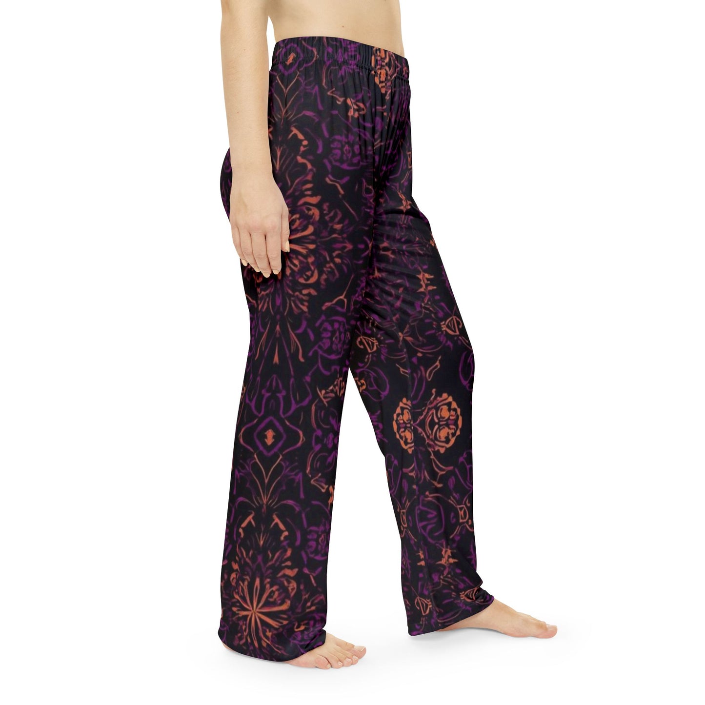 Orchid Dusk Women's Pajama Pants (AOP)