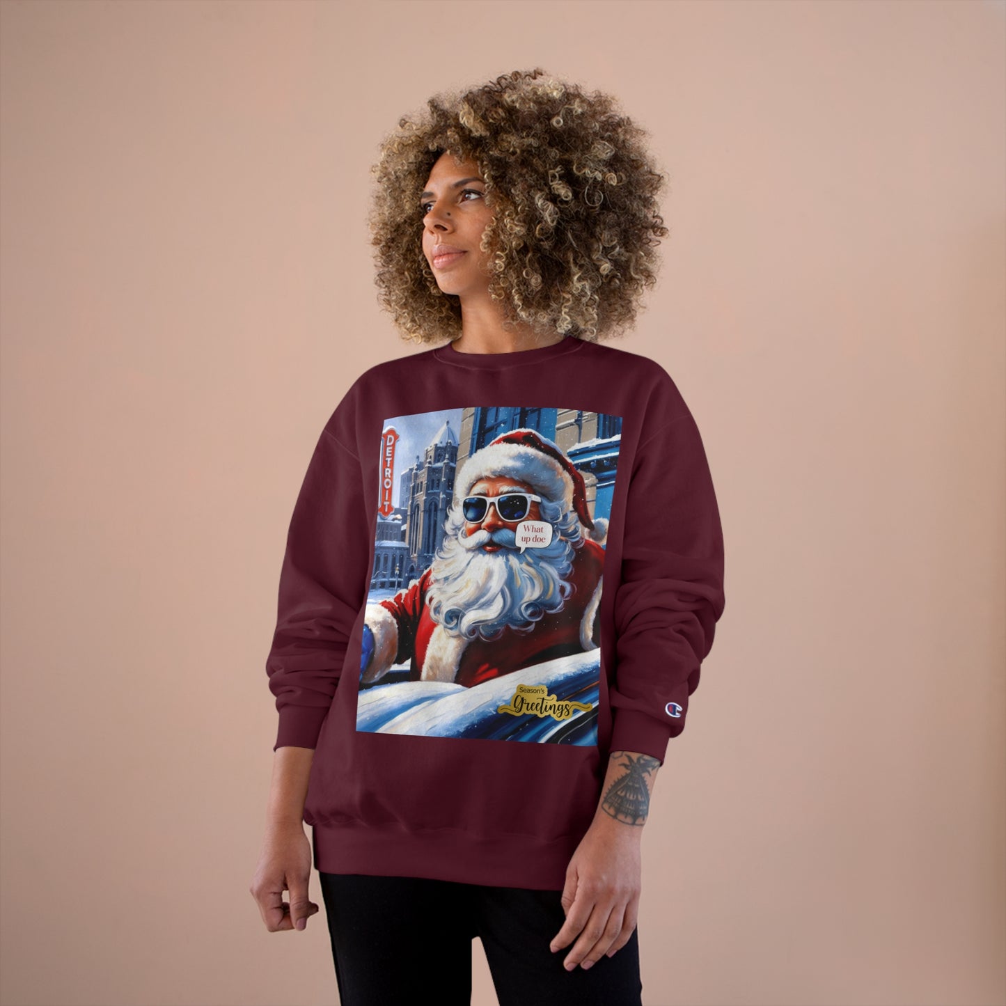 Motor City Santa Champion Sweatshirt