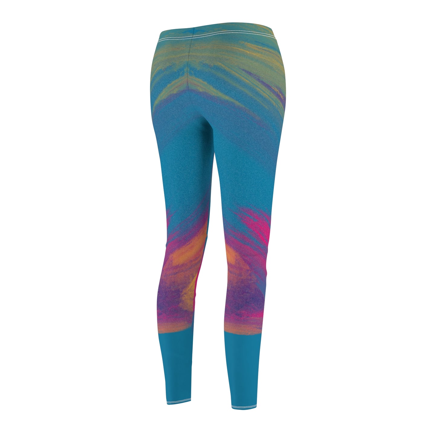 Color Splash Women's Cut & Sew Casual Leggings (AOP)