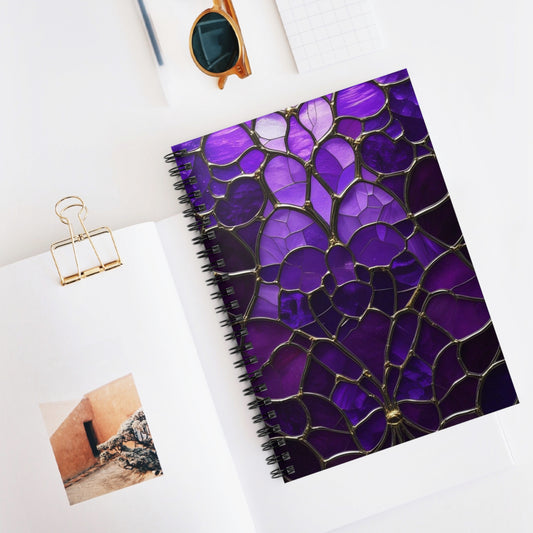 Violet Royale Spiral Notebook - Ruled Line