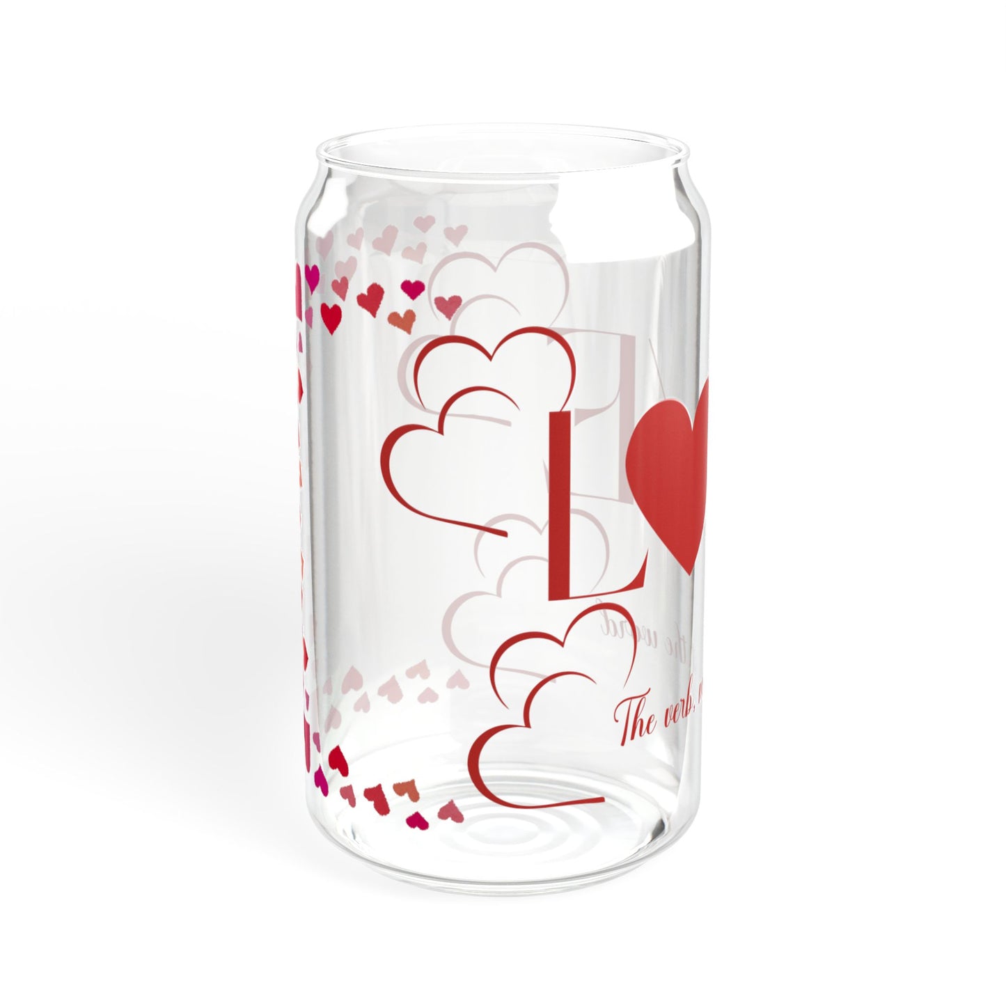 Love, the Verb Sipper Glass, 16oz