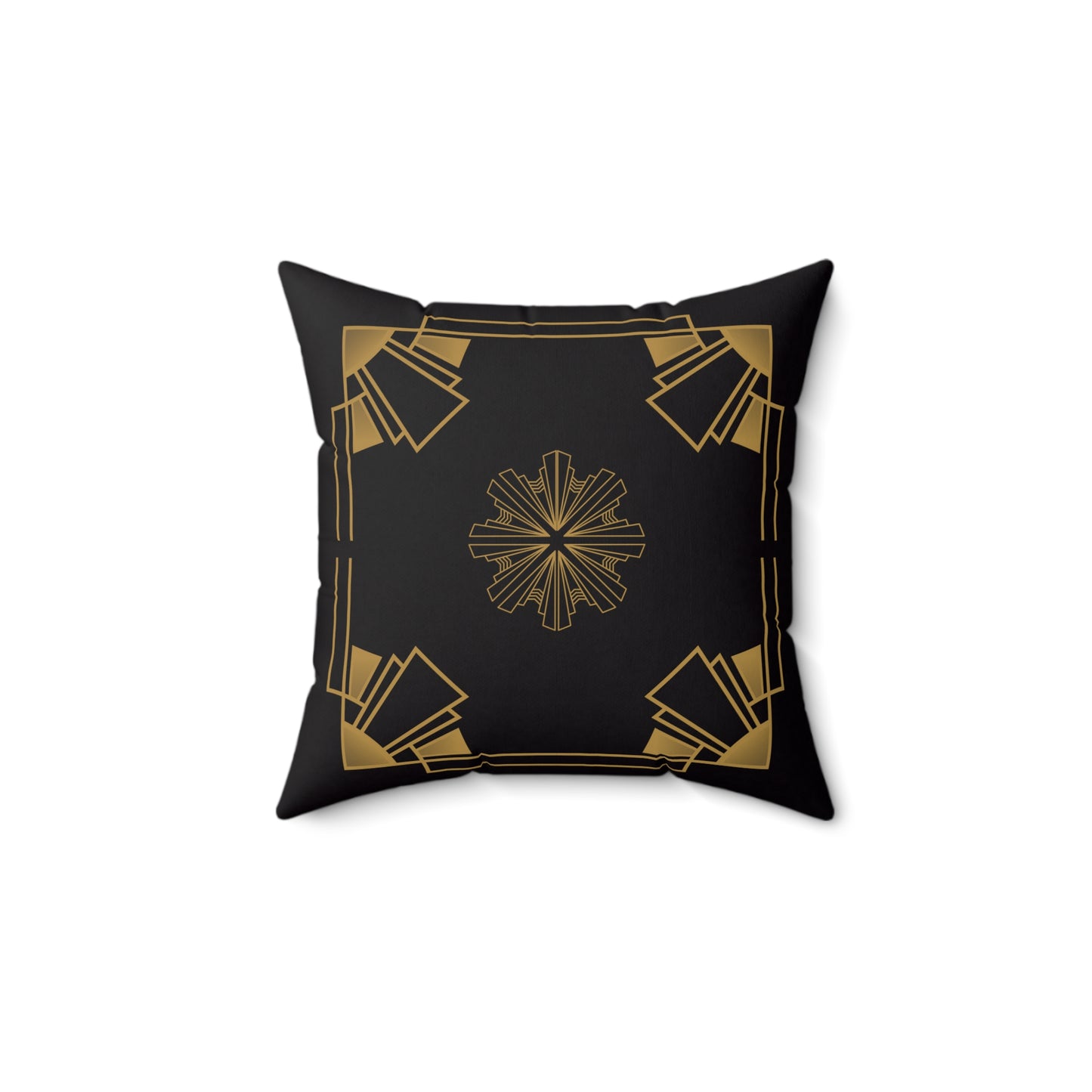 Midnight Luxe (Ebony) Spun Polyester Square Pillow