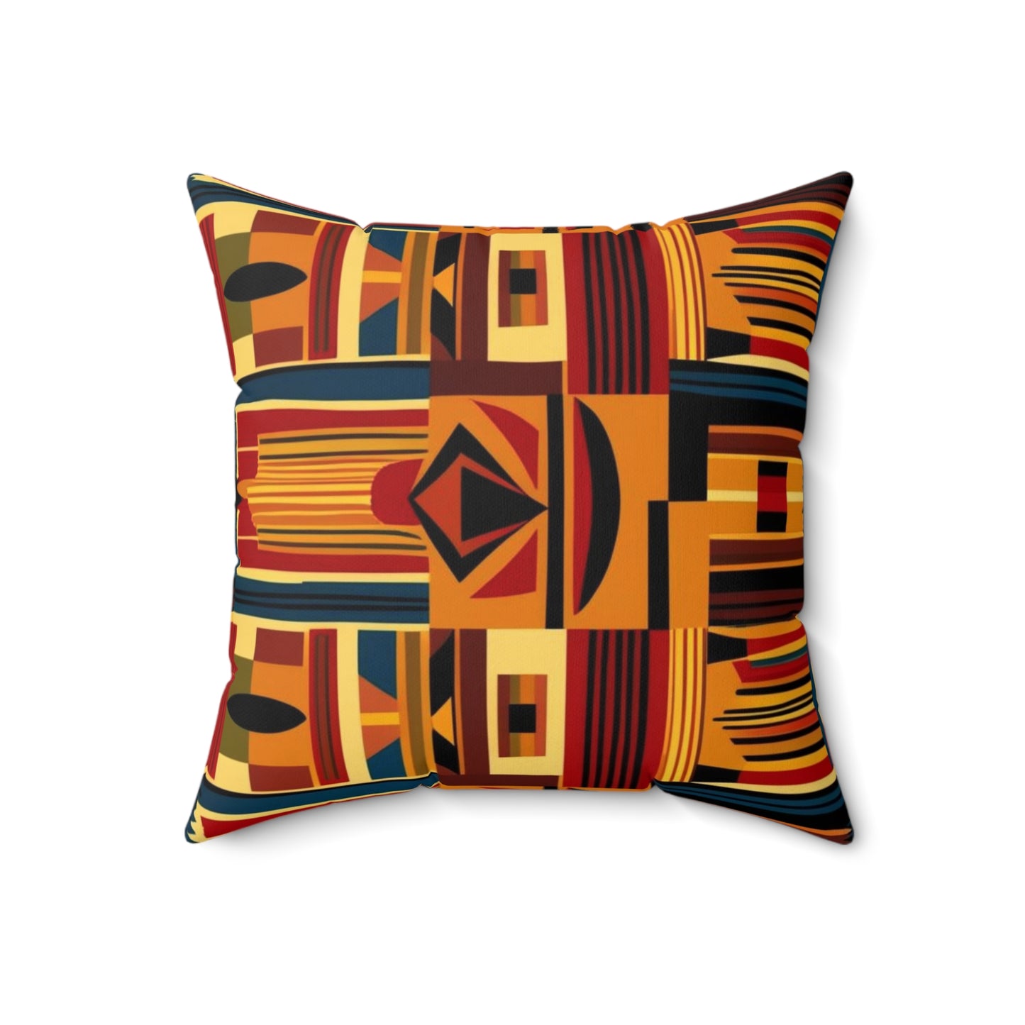 African Canvas 2 Spun Polyester Square Pillow