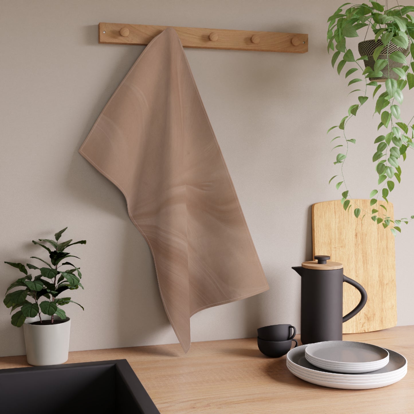 Mocha Bliss Kitchen Tea Towel