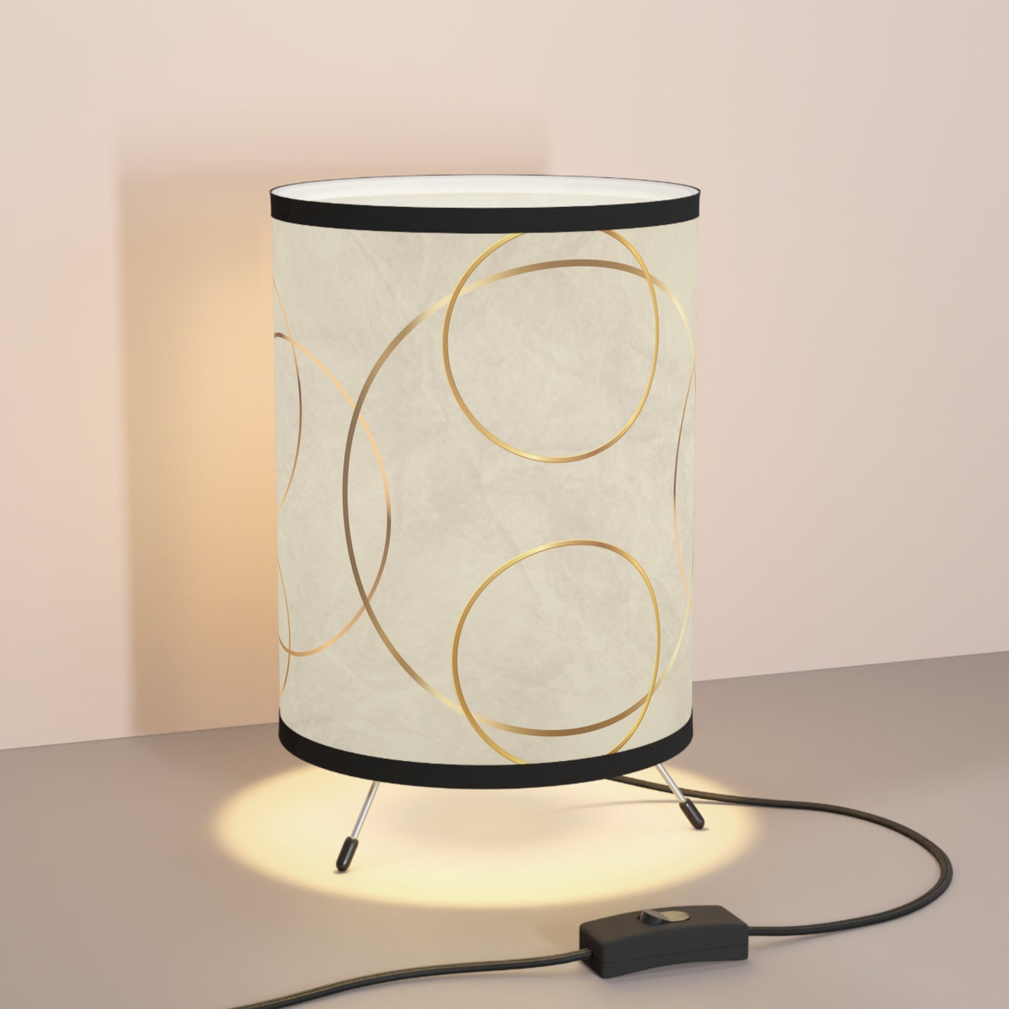 Golden Eclipse Tripod Lamp