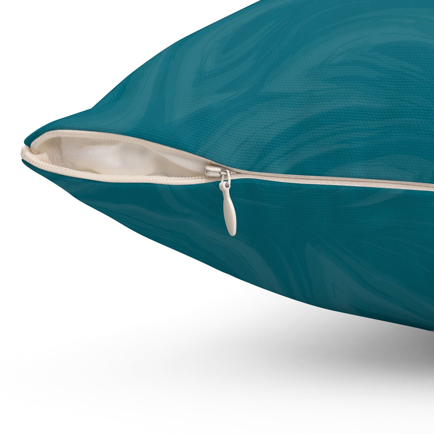 Teal Wave Decorative Pillow