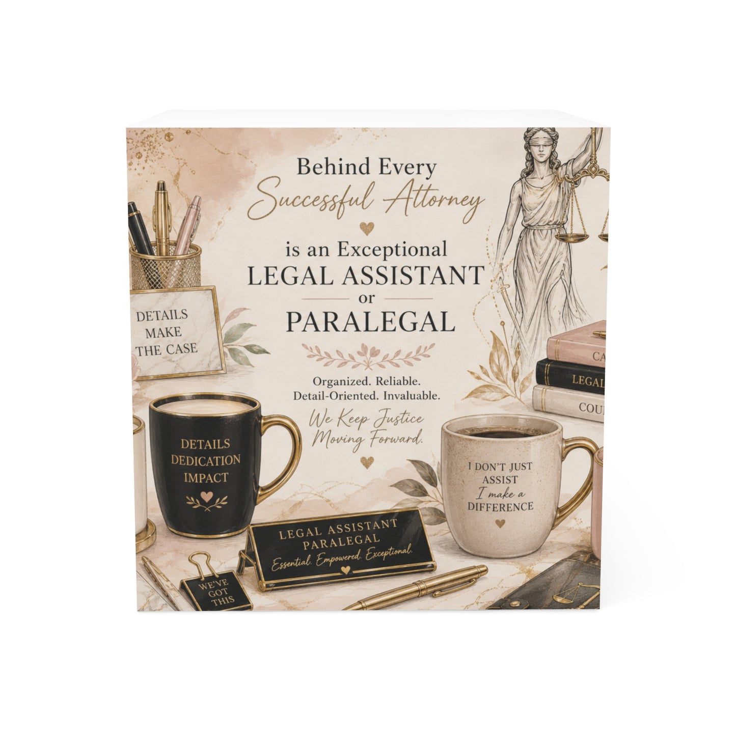 Counsel & Confidence: Paralegal or Legal Asst. Desk Memo Block