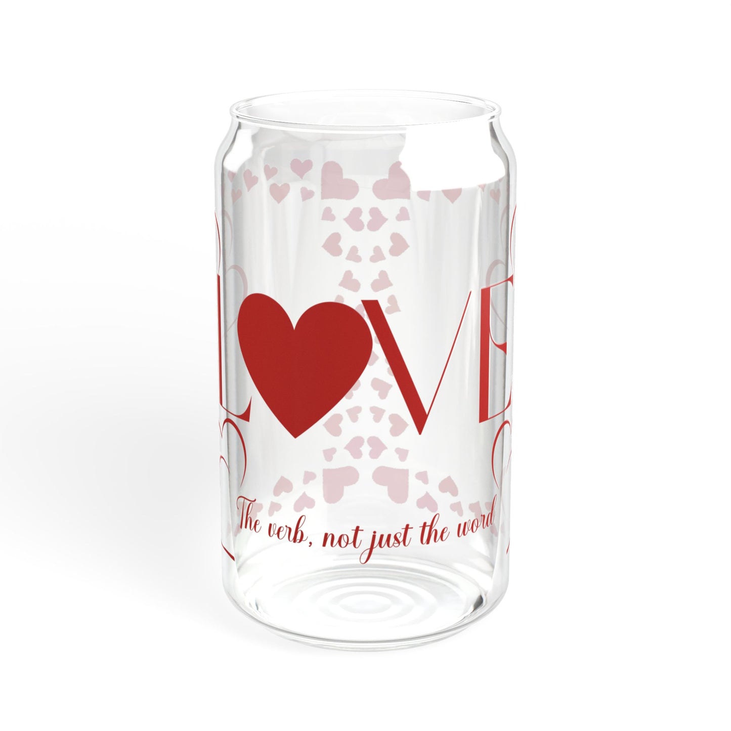 Love, the Verb Sipper Glass, 16oz