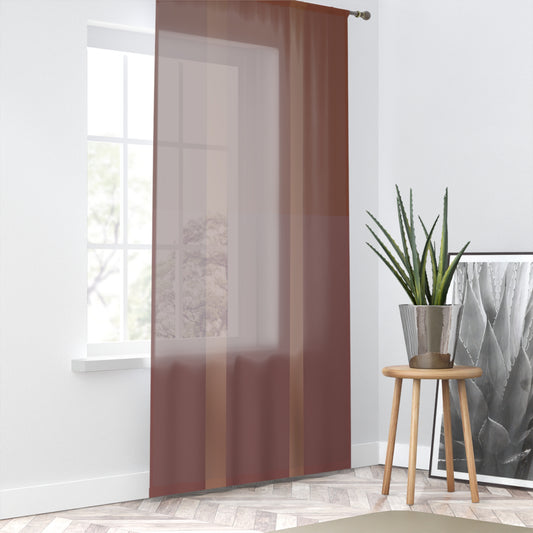 Down to Earth Tone Sheer Curtain Window Curtain