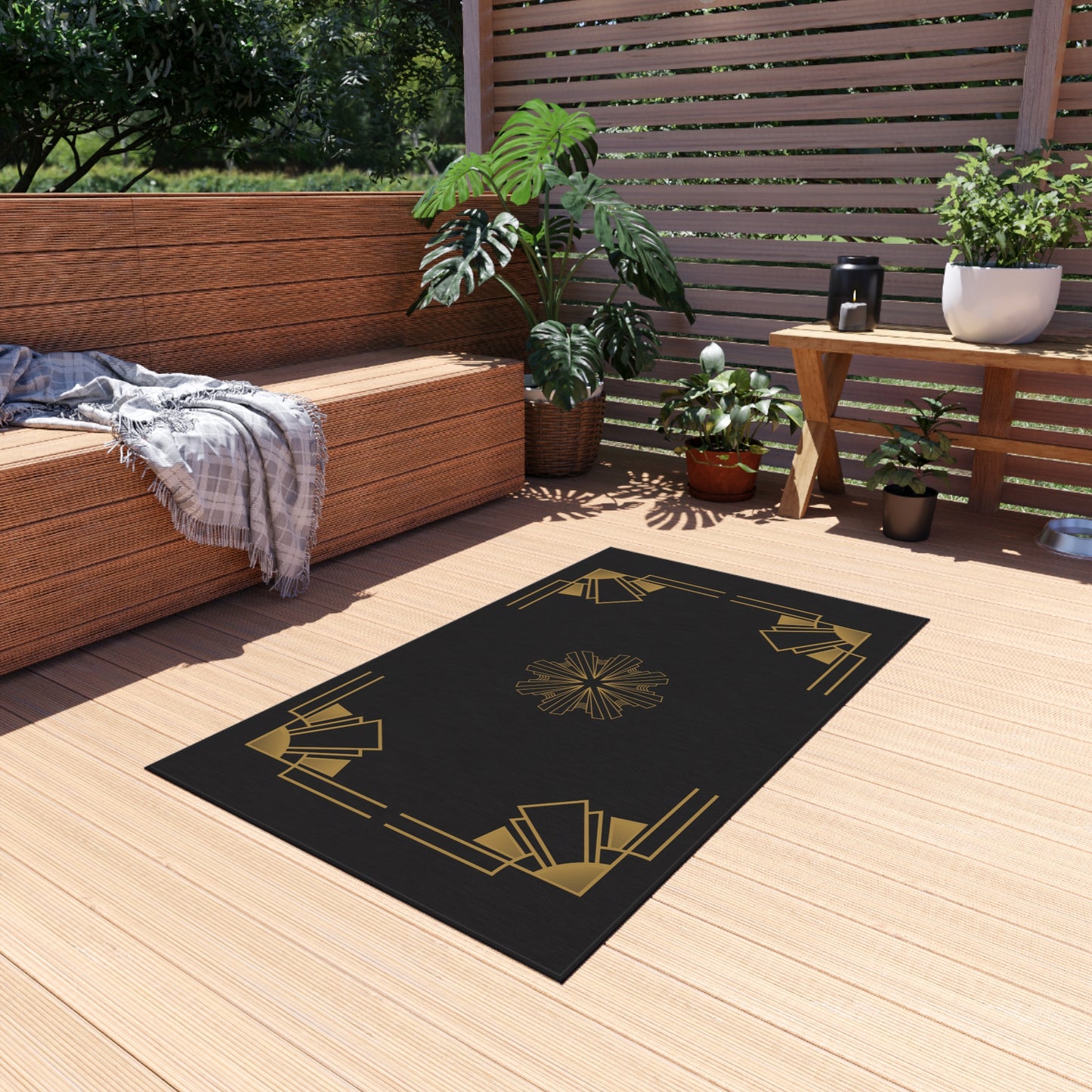 Midnight Luxe (Ebony) Outdoor Rug