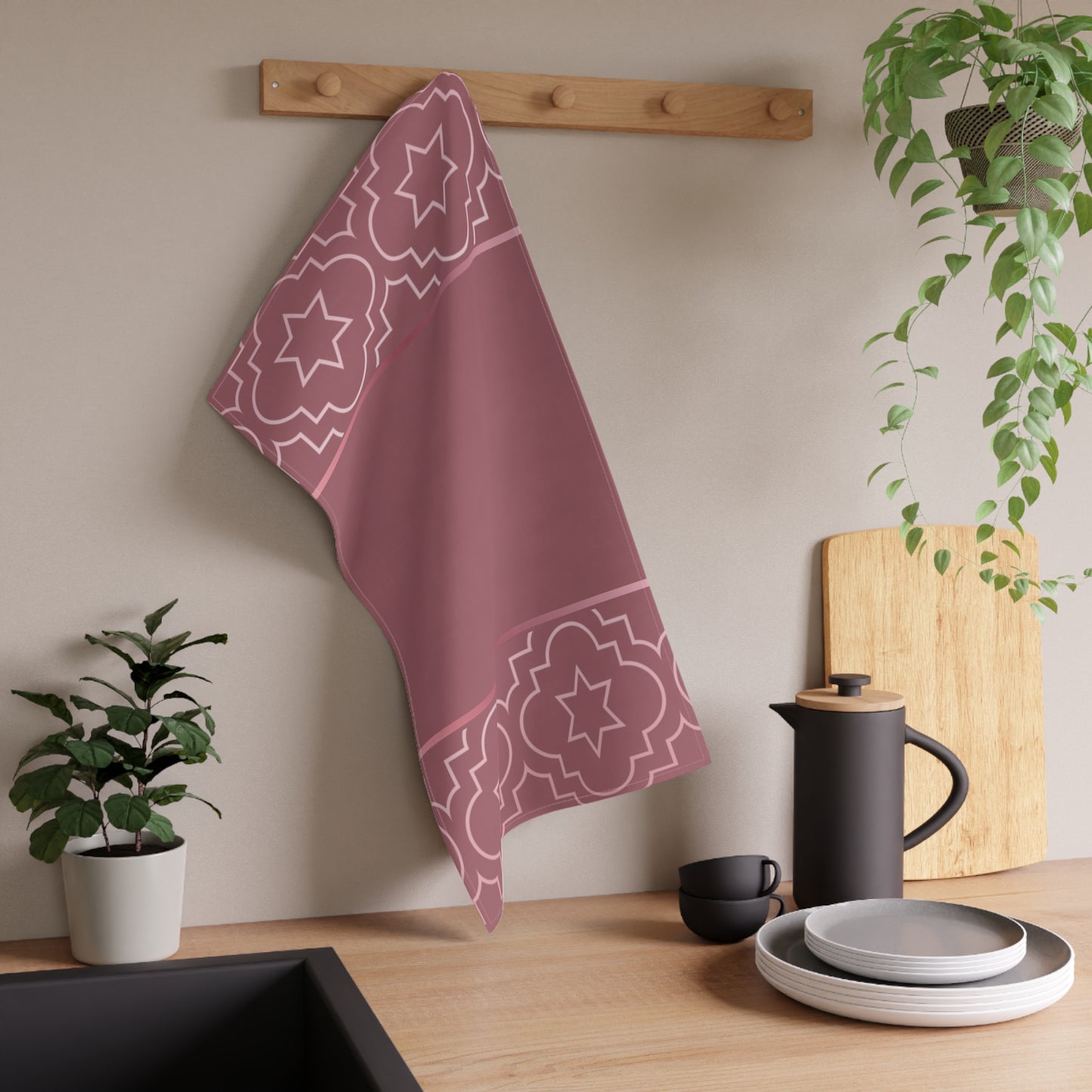 Blush of RoseTea Towels (cotton, poly)